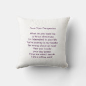 枕引用文: からの完全によいのため及びあなたの見通し クッション (裏面)