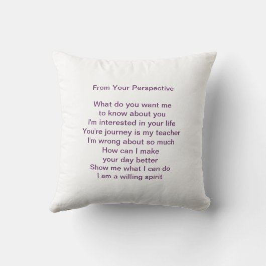 枕引用文: からの完全によいのため及びあなたの見通し クッション (裏面)