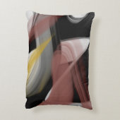 枕抽象芸術トレンドインテリアデコーブラックパウダー アクセントクッション (裏面(縦))