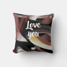 枕抽象芸術トレンドインテリアデコーブラックパウダー クッション