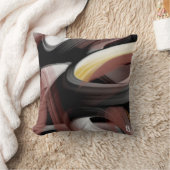 枕抽象芸術トレンドインテリアデコーブラックパウダー クッション (ブランケット)