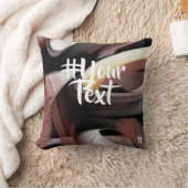 枕抽象芸術トレンドインテリアデコーブラックパウダー クッション (ブランケット)