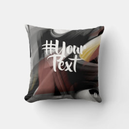 枕抽象芸術トレンドインテリアデコーブラックパウダー クッション