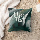 枕抽象芸術トレンドインテリアデコールブラックグリーン クッション (ブランケット)