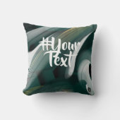 枕抽象芸術トレンドインテリアデコールブラックグリーン クッション (正面)