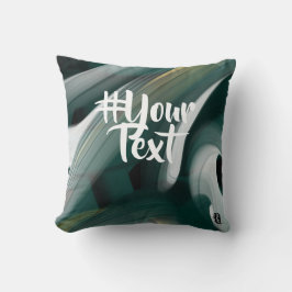 枕抽象芸術トレンドインテリアデコールブラックグリーン クッション