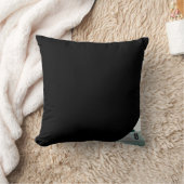 枕抽象芸術トレンドインテリアデコールブラックグリーン クッション (ブランケット)