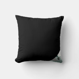 枕抽象芸術トレンドインテリアデコールブラックグリーン クッション