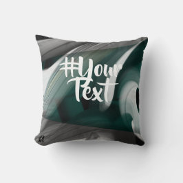 枕抽象芸術トレンドインテリアデコールブラックグリーン クッション