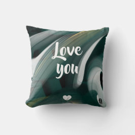 枕抽象芸術トレンドインテリアデコールブラックグリーン クッション