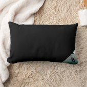 枕抽象芸術トレンドインテリアデコールブラックグリーン ランバークッション (ブランケット)