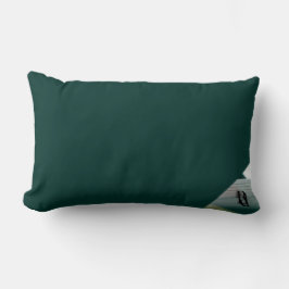 枕抽象芸術トレンドインテリアデコールブラックグリーン ランバークッション