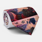 枕本のS Ambroseによる日本のな芸者の芸術のタイ ネクタイ (ロール)