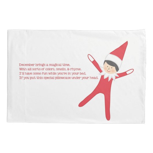 枕枕カバーの小妖精や小人 枕カバー (裏面)