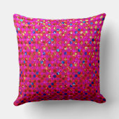 枕水玉模様のSparkleyの宝石 クッション (裏面)