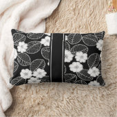 枕白黒ダマスコデコーセット1個 ランバークッション (ブランケット)