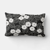 枕白黒ダマスコデコーセット1個 ランバークッション (裏面)