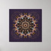 枕糸タイイン紫斑屈折 キャンバスプリント (正面)