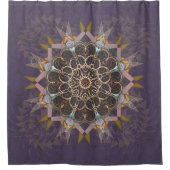 枕糸タイイン紫斑屈折 シャワーカーテン (正面)