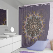 枕糸タイイン紫斑屈折 シャワーカーテン