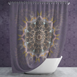 枕糸タイイン紫斑屈折 シャワーカーテン