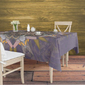 枕糸タイイン紫斑屈折 テーブルクロス