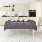 枕糸タイイン紫斑屈折 テーブルクロス