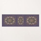 枕糸タイイン紫斑屈折 ヨガマット (正面(横))