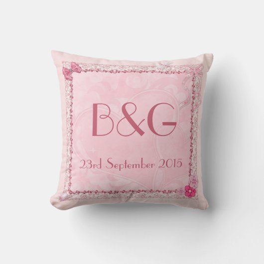 枕結婚の土産 クッション (正面)