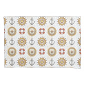 枕航海の箱の模様 枕カバー (正面)