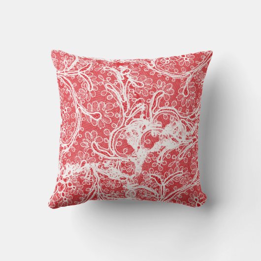 枕赤と白 クッション (裏面)