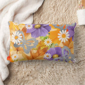 枕銀蝶の秋の色 ランバークッション (ブランケット)