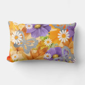 枕銀蝶の秋の色 ランバークッション (正面)