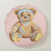 枕飾りクマ ラウンドクッション (裏面)