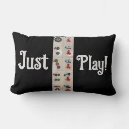 枕麻雀タイル遊のみ ランバークッション