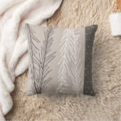 枕黒白グレー抽象芸術自然アート クッション (ブランケット)
