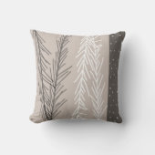 枕黒白グレー抽象芸術自然アート クッション (正面)