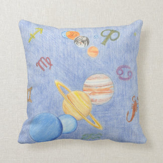 枕13 (占星術の)十二宮図の惑星 クッション
