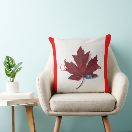 枕1-R&W(Maple Leaf-Bella-A)RFPMDesigns ©️ 2024 クッション (椅子)