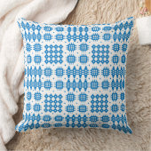 枕、クッションウェルシュタペストリーパターンブライトブルー クッション (ブランケット)