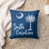 枕 – サウスカロライナ州旗とパルメットの木 (ブランケット)