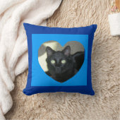 枕 – ハート写真立て (ブランケット)