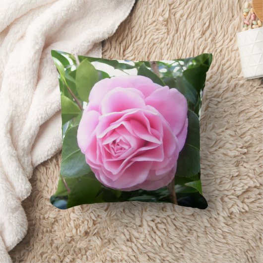 枕 – バラピンクカメリア (ブランケット)