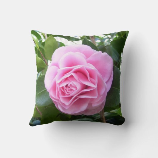 枕 – バラピンクカメリア (裏面)