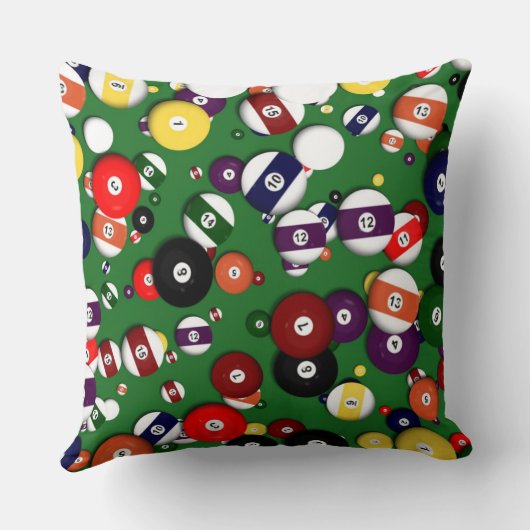 枕 – ビリヤード (裏面)