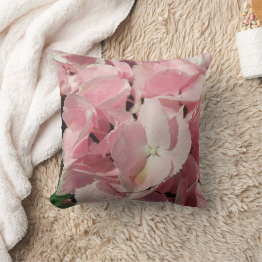 枕 – ピンクアジサイ (ブランケット)