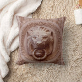 枕 – ライオンのヘッドドアノッカー (ブランケット)