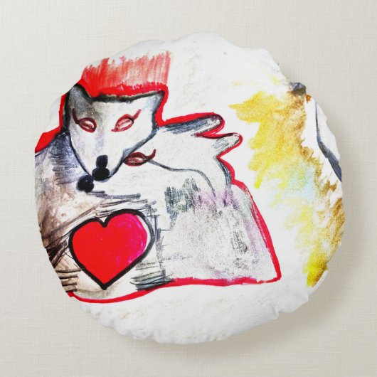 枕 ラウンドクッション (裏面)