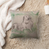 枕、レトリバー、犬の子犬 クッション (ブランケット)