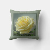 枕 – ロマンチックなフローラ、バラの花、バラ (裏面)